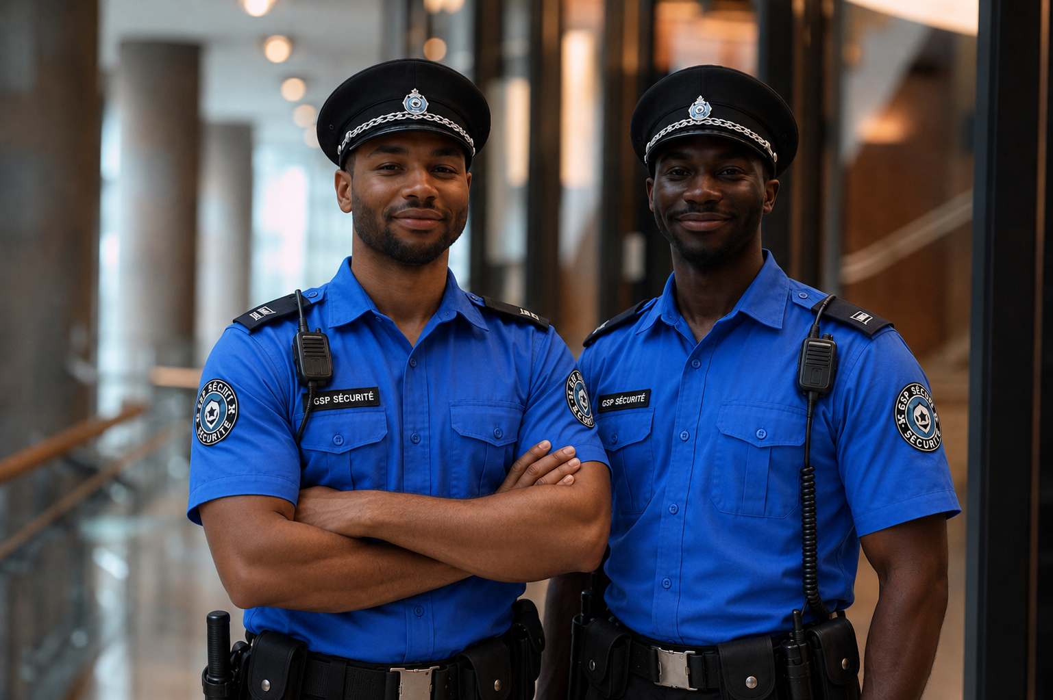 Agents GSP Sécurité en poste
